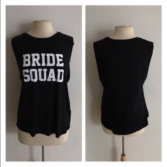 ❤️$5 BUNDLE SALE S-3x Bride Squad tank tops - Picture 1 of 4